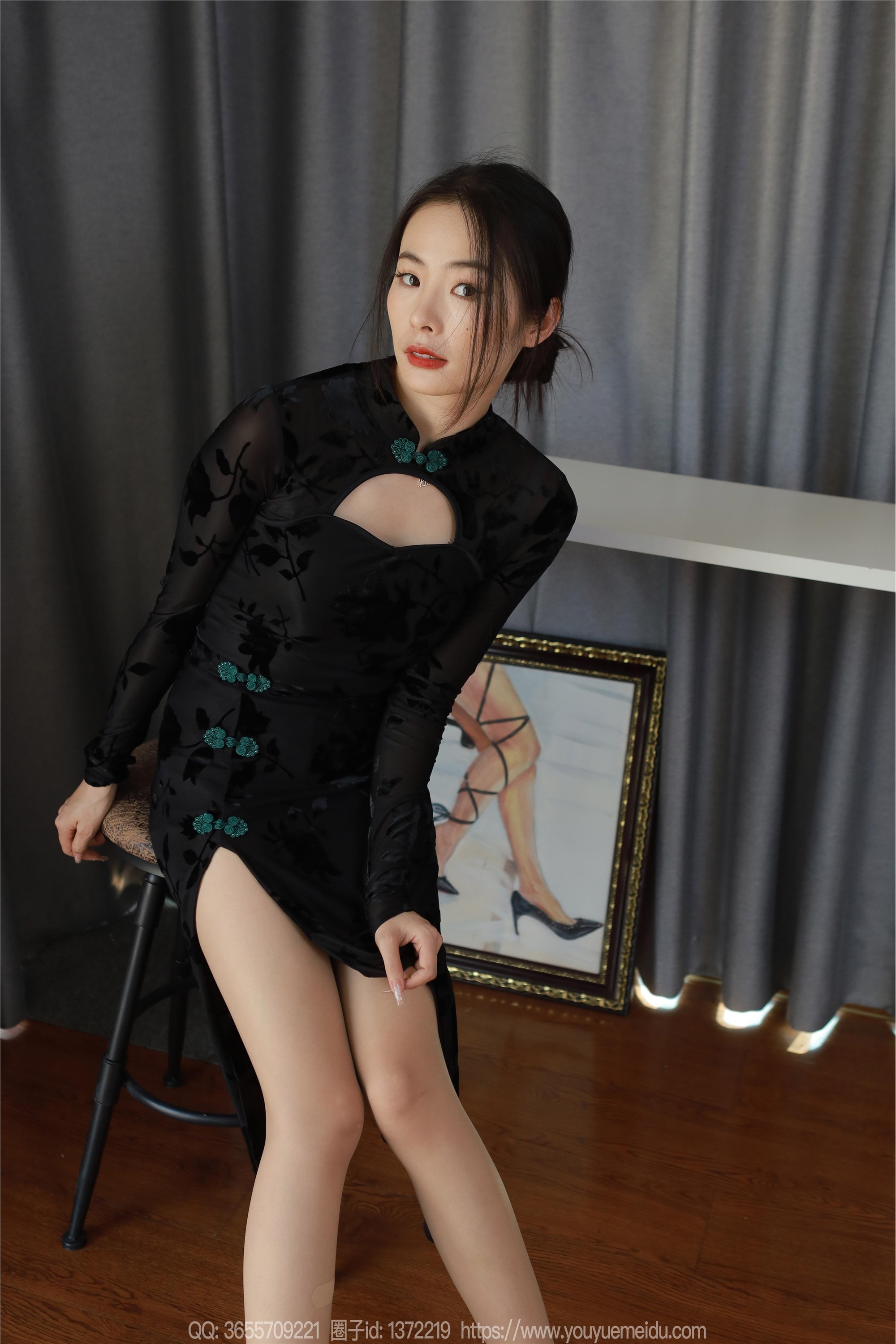 IESS异思趣向  2024.04.10 丝享家 1712 小金《高叉旗袍》